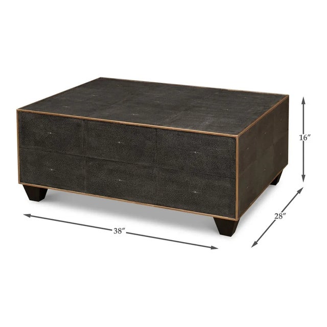 Modern Leather Cocktail Table For Sale - Image 11 of 11