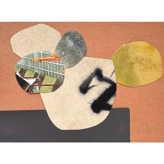 "New Directive" is an original mixed media collage on paper by Zac Woodiel. This is one of eight pieces in the "New...