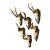 Vintage Set of Six Roe Deer Trophies on Wooden Plaques Germany Ca. 1960s For Sale