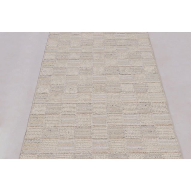 Rug & Kilim’s Scandinavian Style Extra Long Runner, With Geometric Patterns For Sale In New York - Image 6 of 9