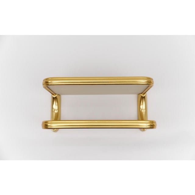 Vintage Brass and Glass Wall Shelf, 1960s, in Very Good conditions. Designed 1960 to 1969