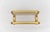Vintage Brass and Glass Wall Shelf, 1960s, in Very Good conditions. Designed 1960 to 1969