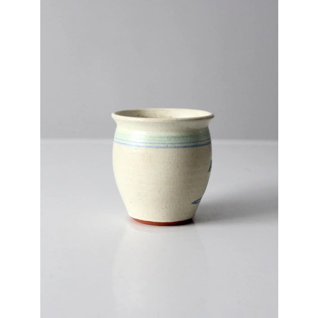 Contemporary Vintage Studio Pottery Mug For Sale - Image 3 of 12