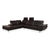Leather Corner Sofa in Brown with Manual Function by Willi Schillig For Sale - Image 4 of 18