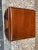 Art Decor Style Mahogany Burled Wood Open Space Bedside Table or Side Cabinet. Well made, dovetail joint construction,...