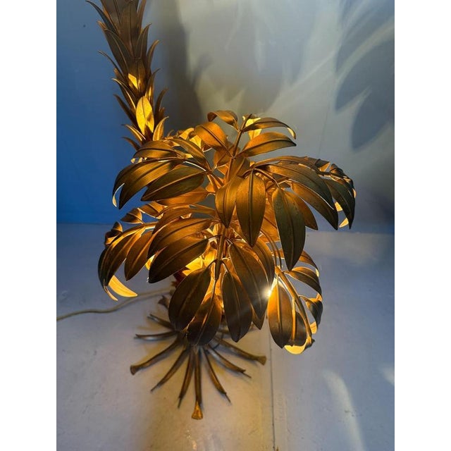 1970s Hans Kögl Two Trunk Palm Tree Floor Lamp 1970s Germany For Sale - Image 5 of 9