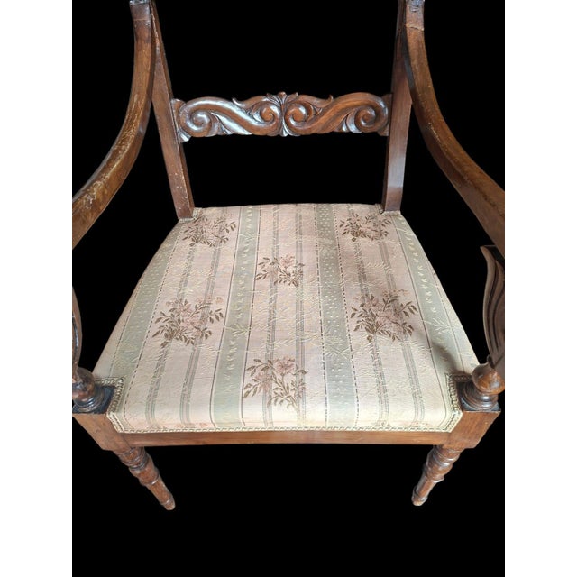 Charles X Style Armchairs in Wood, Early 1900s, Set of 2 For Sale - Image 13 of 18