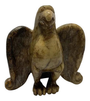 Antique Ancient Serpentine Eagle Statue