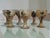 Ceramic Stoneware Stemmed Cups from by Vézelay Pottery Albert Breton , 1970s, Set of 6 For Sale - Image 7 of 7