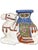 Blue Vintage Glazed Ceramic Camel Garden Stool, 1970s For Sale - Image 8 of 8