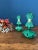 Art Deco Malachite Glass Perfume Bottles Pair For Sale In New York - Image 6 of 18