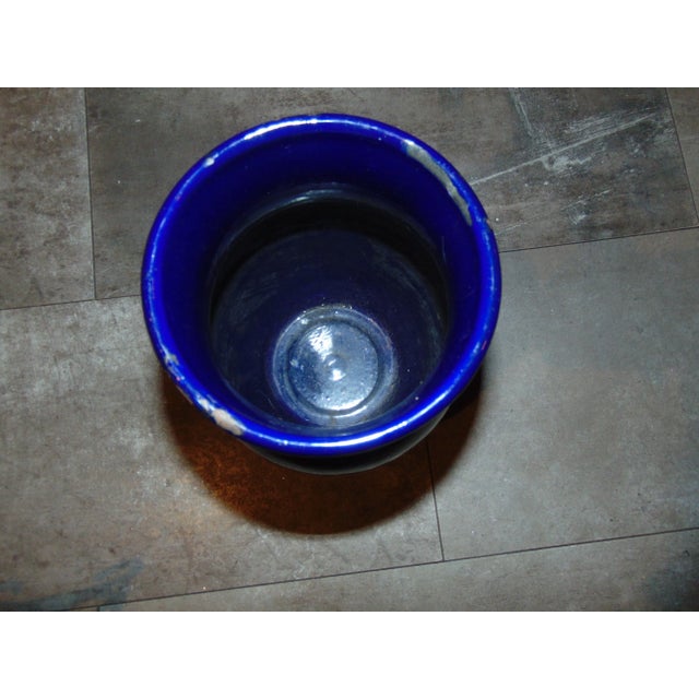 Enameled vase with flowers Silesia Rybnik steelworks, vintage 60-70s, dimensions: height 29.5 cm. diameter at the top 14.5...