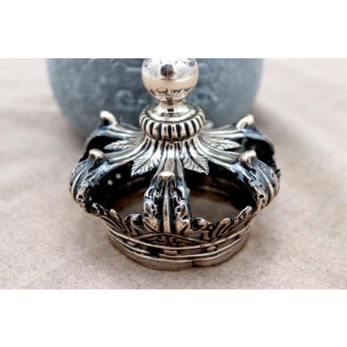 Silver Crown with Applications and Reliefs with Topped Pommel, in Very Good conditions. Designed from 2000 This piece has...