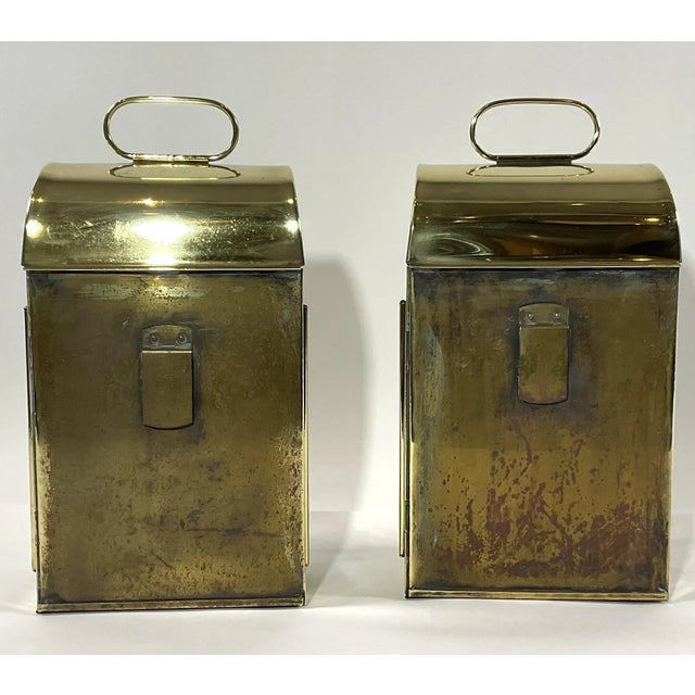 Solid Brass English Cabin Lanterns For Sale - Image 10 of 12