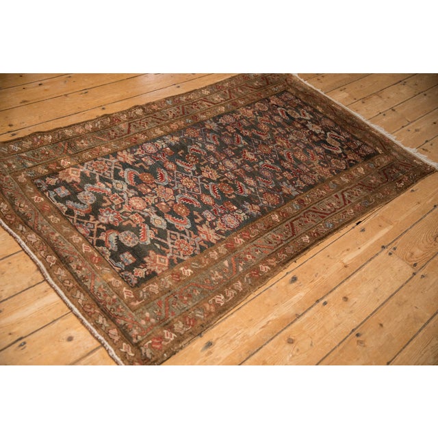 1960s Vintage Distressed Hamadan Rug - 3'7" X 5'10" For Sale - Image 5 of 11