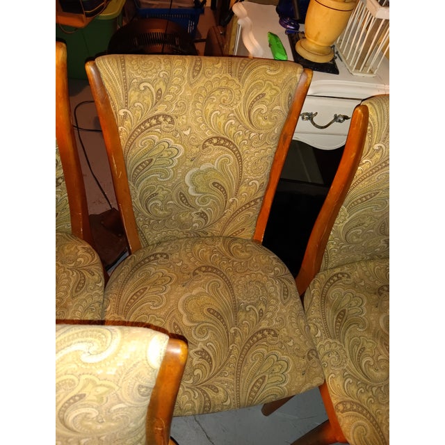 Wood Mid 20th Century Heywood Wakefield Dining Chairs For Sale - Image 7 of 12