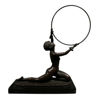 Mid 20th Century Acrobat Performer Sculpture - Ferdinand Preiss For Sale