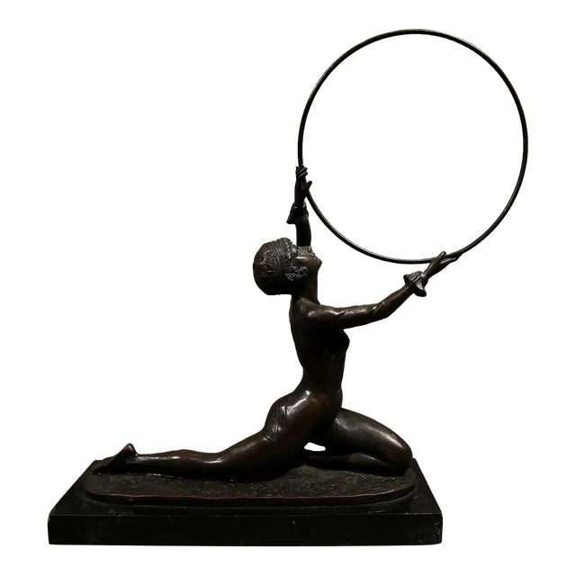 Mid 20th Century Acrobat Performer Sculpture - Ferdinand Preiss For Sale