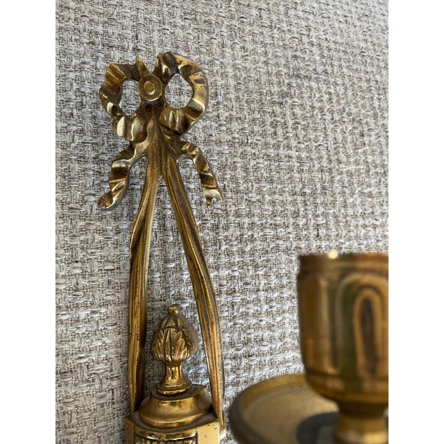 Bronze Candlesticks, Set of 2 For Sale - Image 4 of 7