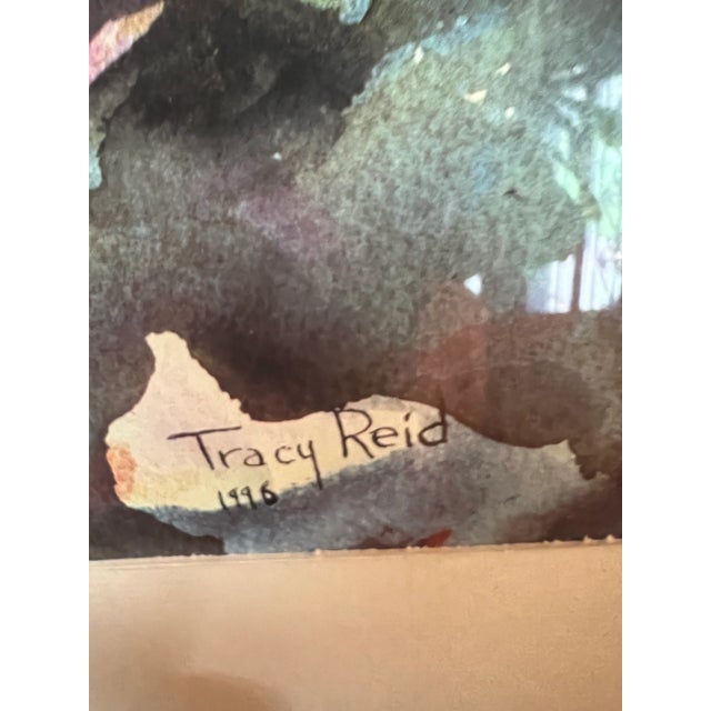 Beautiful serene collection of colorful Koi in watercolor by famed artist Tracy Reid. This original painting was done in...