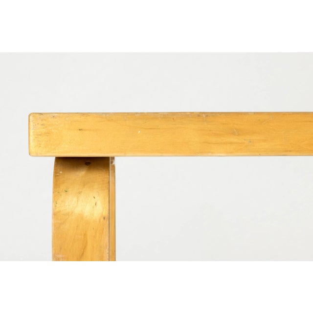Brown Vintage Birch Desk by Alvar Aalto for Artek, 1930s For Sale - Image 8 of 11