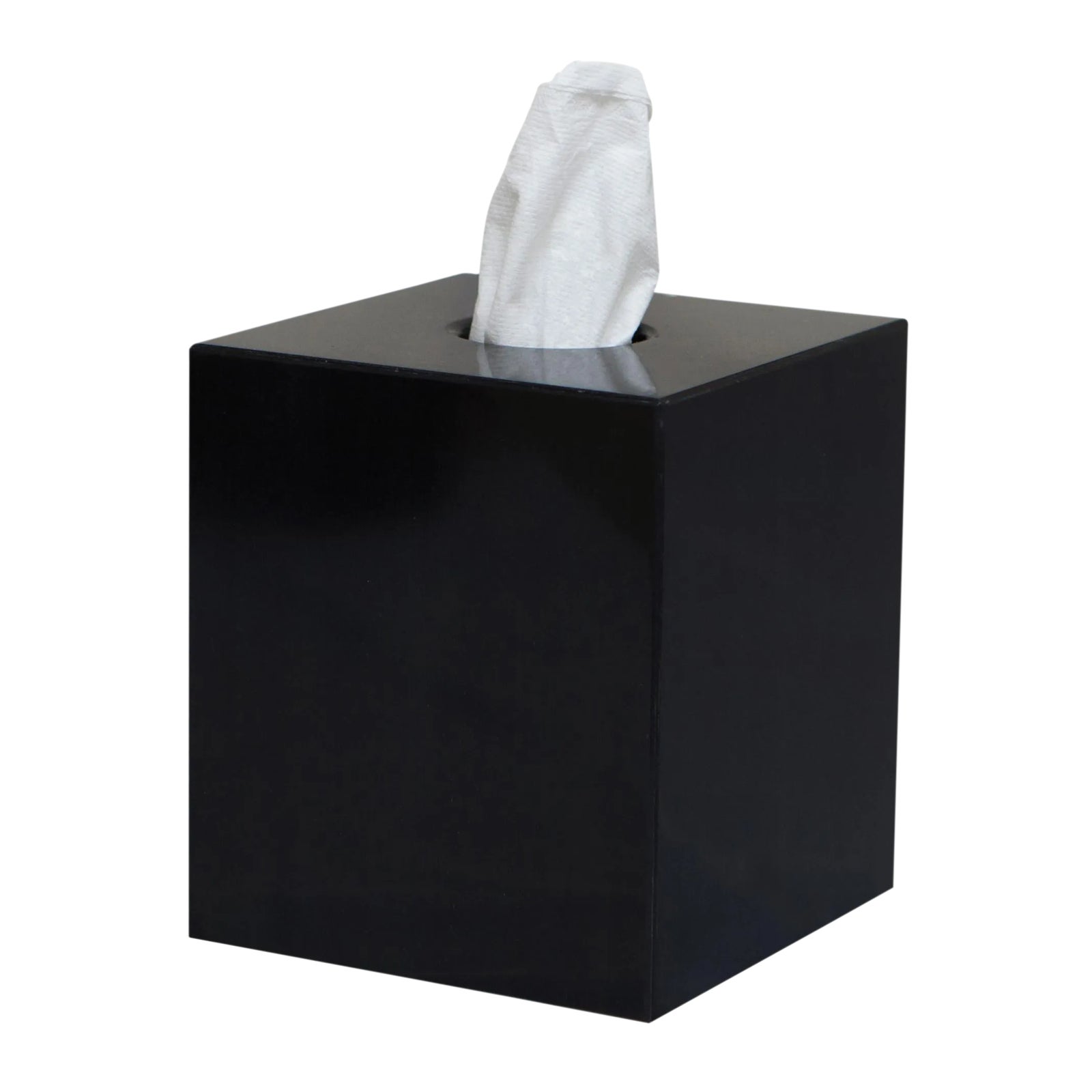 Black Marble Tissue Box Holder Chairish