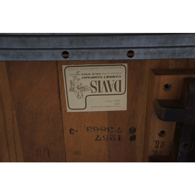 Davis Cabinet Cumberland Valley Queen Anne Walnut Double Pedestal Dining Table For Sale - Image 12 of 12