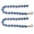 Rustic Frosted Glass Bead Garland (Set of 2) For Sale - Image 3 of 3