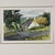 A Framed Print of William Mangum's "White Cottage at Fork" features a serene landscape with a white Southern cottage set...