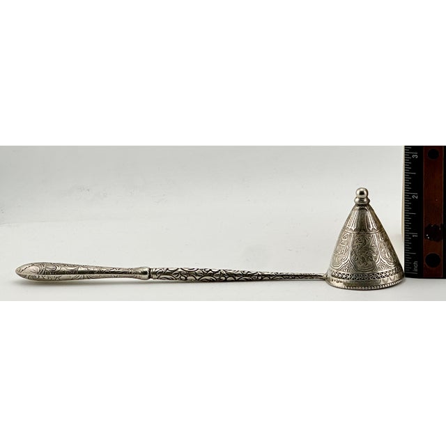 Early 20th Century Interesting Hand Made Repurposed Antique Sterling Items Created Candle Snuffer - One of a Kind For Sale - Image 17 of 18