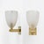 Murano Pulegoso Glass and Brass Wall Sconces, Italy, 1990, Set of 2 For Sale - Image 9 of 9