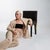 Bizimyer Furniture, "Stella" Chair With Bronze and Exclusive Woven Leather, Tailor Made, Istanbul For Sale - Image 4 of 18