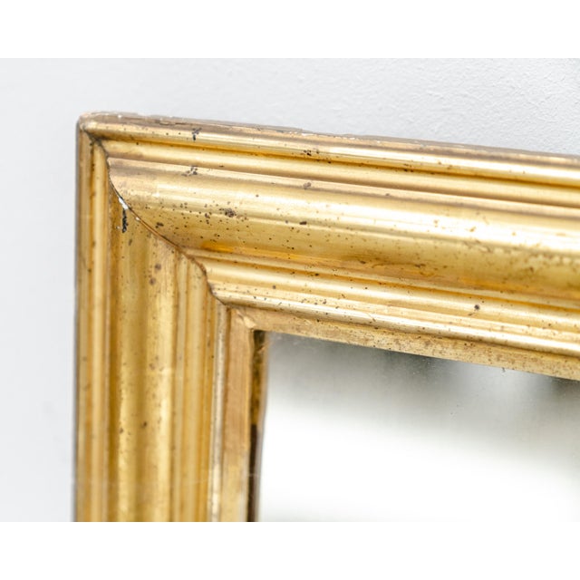 1920s Vintage Rectangular Gilt Mirror, 1930 For Sale - Image 5 of 7