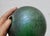 Green Glass Globe With Irridescent Crackle Surface Flash For Sale - Image 9 of 11
