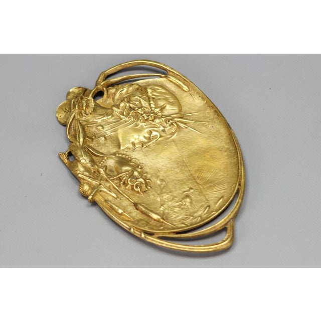 Art Nouveau French Bronze Card Tray, 1920s For Sale - Image 6 of 18