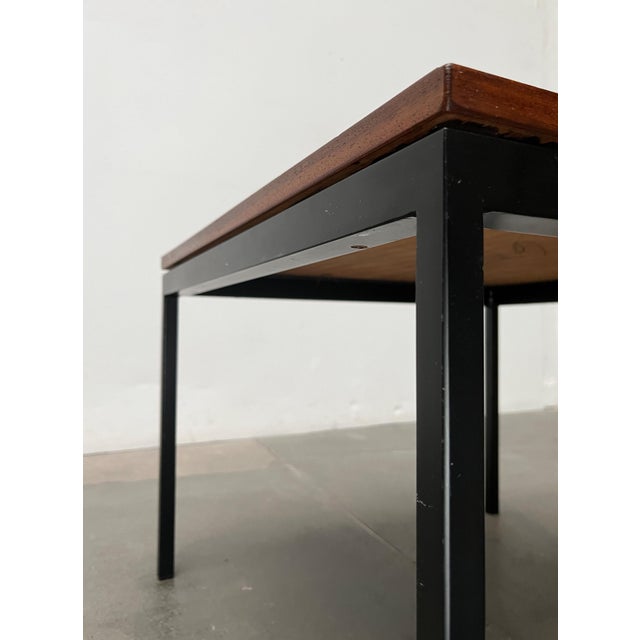 Mid-Century Minimalist Teak Couch Side Table by Florence Knoll for Knoll International, 1950s For Sale - Image 10 of 18