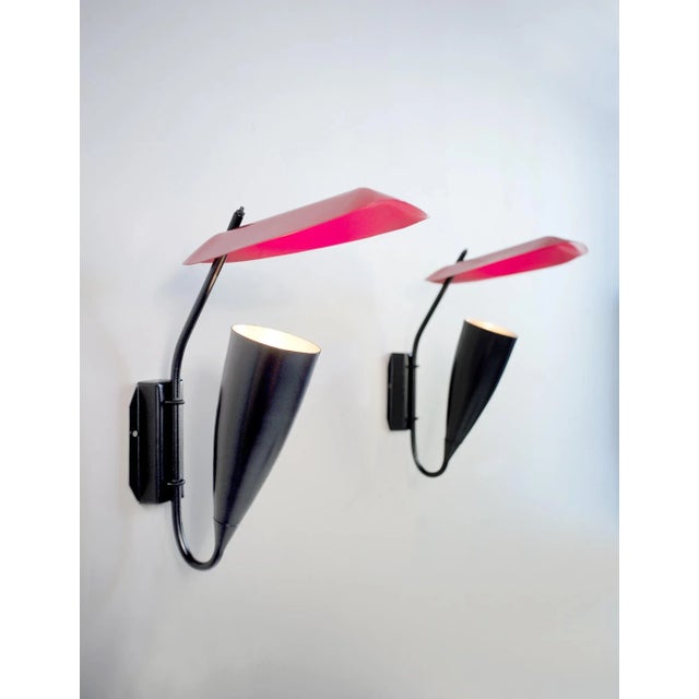 Large Wall Light with Deflector, 1950s For Sale - Image 6 of 11