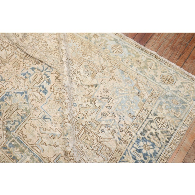 Early 20th Century Antique Zabihi Collection Heriz Rug - 8'1" x 10'1" For Sale - Image 5 of 9