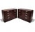 Wood Art Deco Style Flame Mahogany Chests of Drawers by Ralph Lauren - Pair For Sale - Image 7 of 8
