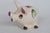 Figurative Miniature Ceramic Pig Figurine Hand Painted Mid Century Folk Art Style 4976b For Sale - Image 3 of 9