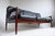 Danish 3-Seater Sofa in Black Leather and Teak by Grete Jalk, 1950s For Sale - Image 6 of 13