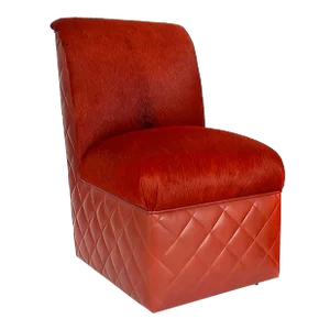 J. Robert Scott Cambon Leather Hide Slipper Chair