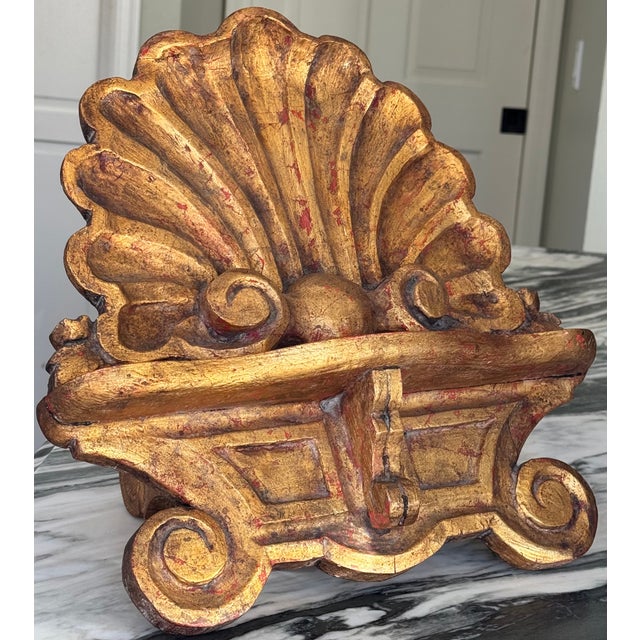 Made in Italy Vintage Grotto Shell Motif Carved Easel For Sale In Seattle - Image 6 of 16