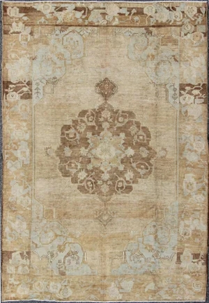Keivan Woven Arts, Tu-Ars-433, Vintage Turkish Kars Rug- 7′5″ × 10′8″
