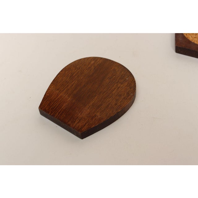 Vintage Western Set of Eight Horse Motif Coasters With Covered Wagon Carrier For Sale - Image 13 of 16