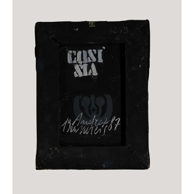Andrea Nurcis, Cosi Sia, Original Mixed Media on Canvas, 1987 For Sale - Image 4 of 4
