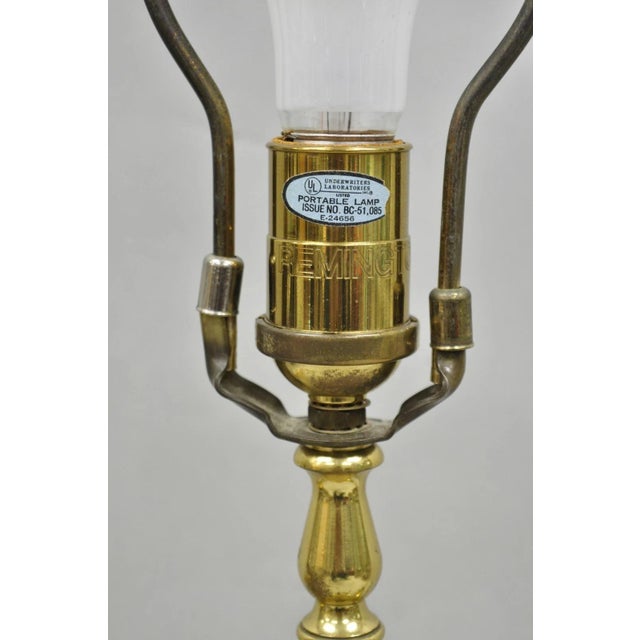 Metal Vintage Remington Brass Equestrian Hunting Horn French Horn Table Lamp For Sale - Image 7 of 15