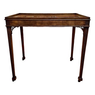 Late 19th-Century Chippendale-Style Tea Table For Sale