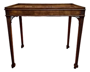 Late 19th-Century Chippendale-Style Tea Table