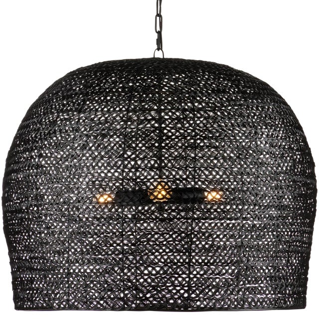 Metal Currey & Company Piero Black Large Pendant For Sale - Image 7 of 7